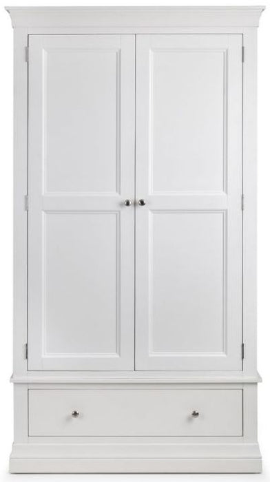 Clermont White 2 Door Combi Wardrobe