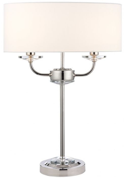 Nixon Bright Nickel Table Lamp