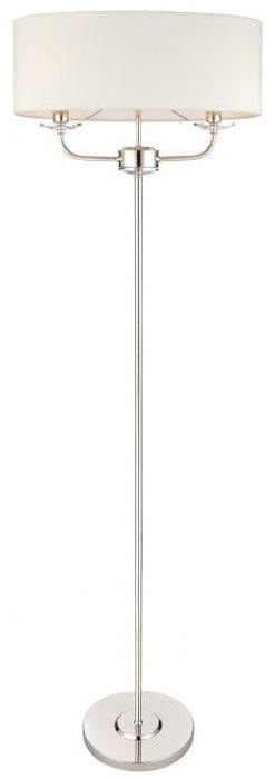 Nixon Bright Nickel Floor Lamp