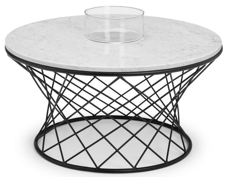 Trevi White Marble Coffee Table