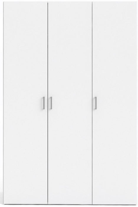 Space Wardrobe 3 Door White