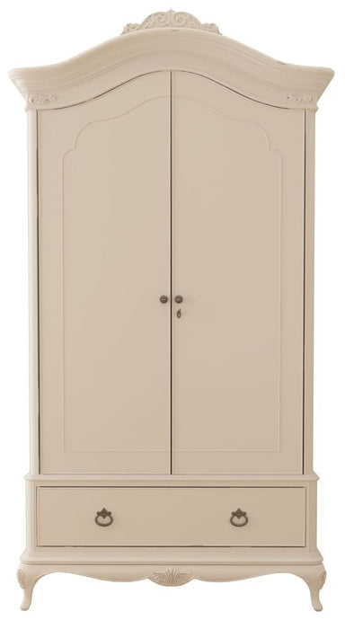 Willis and Gambier Ivory 2 Door 1 Drawer Double Wardrobe