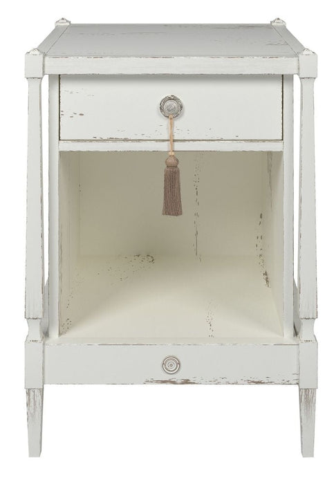 Willis and Gambier Atelier Distressed White Bedside Cabinet