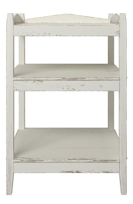 Willis and Gambier Atelier Distressed White Open Bedside Cabinet