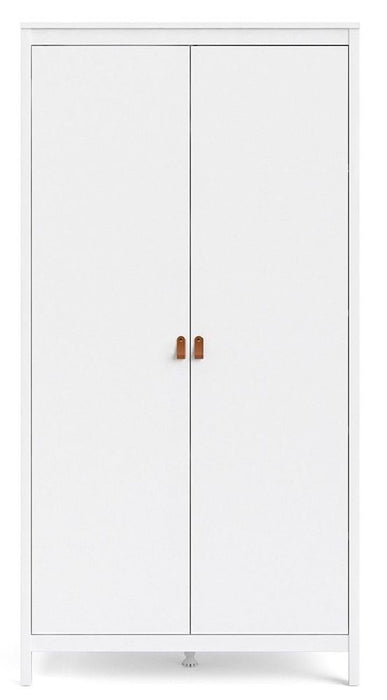 Barcelona Wardrobe with 2 Door in White