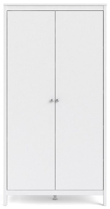 Madrid Wardrobe with 2 Door in White