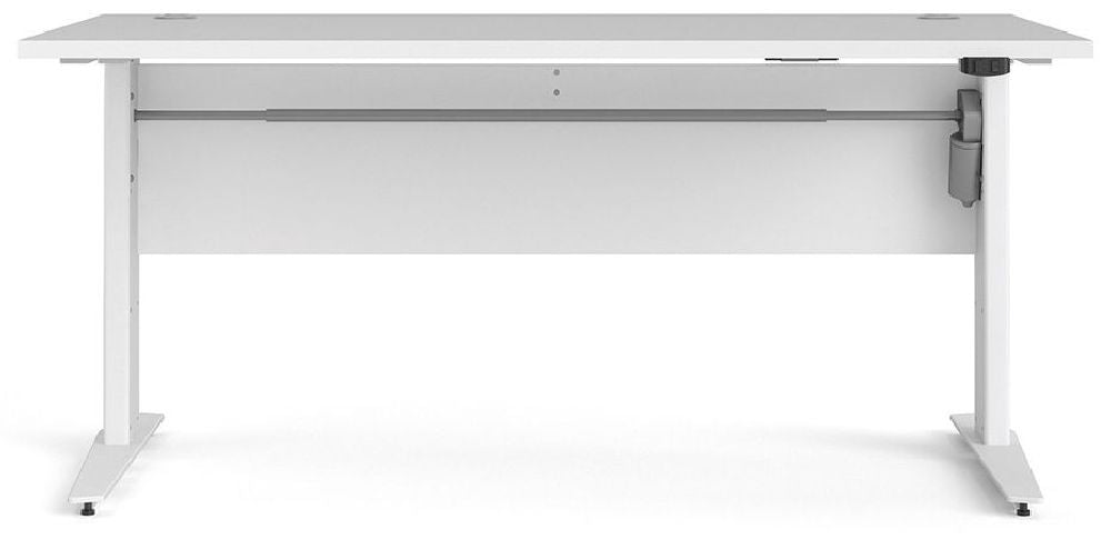 Prima Desk 150cm in White with Height Adjustable Legs with Electric Control