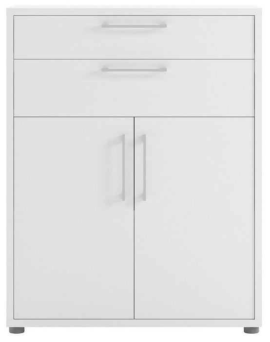 Prima Office Storage with 2 Drawer 2 File Drawer in White