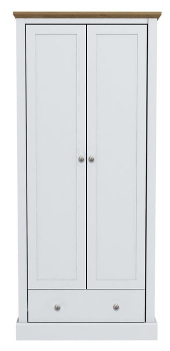 Devon White 2 Door Wardrobe