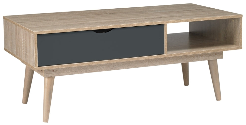 Scandi Oak Coffee Table - Grey