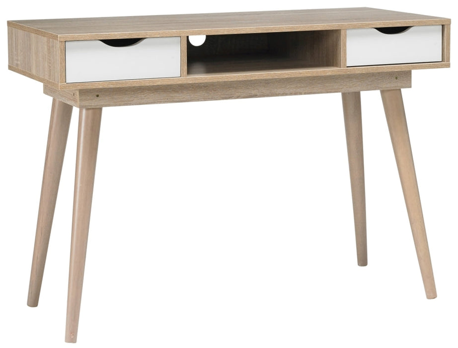Scandi Oak Desk - White