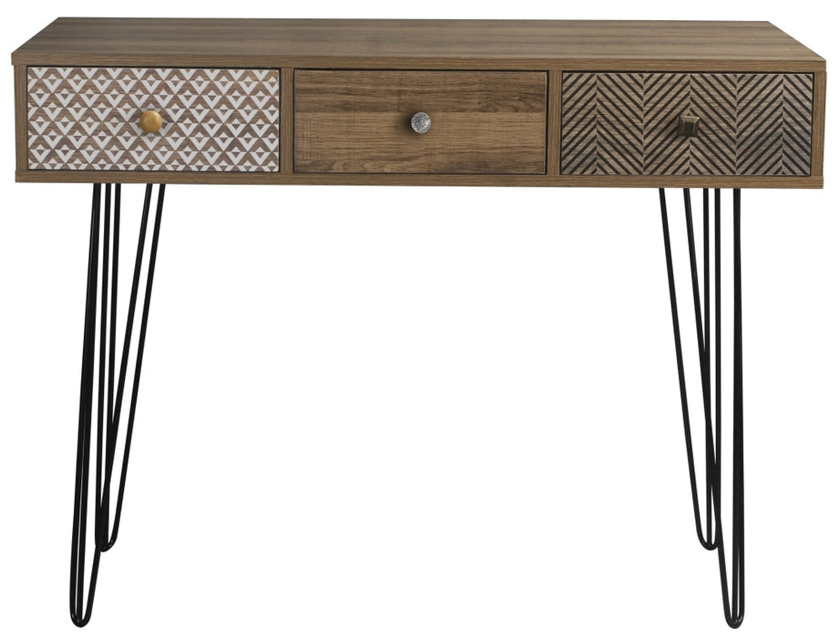 Casablanca Printed Desk with Hairpin Legs