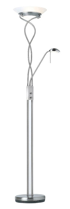 Monaco Satin Chrome Floor Lamp