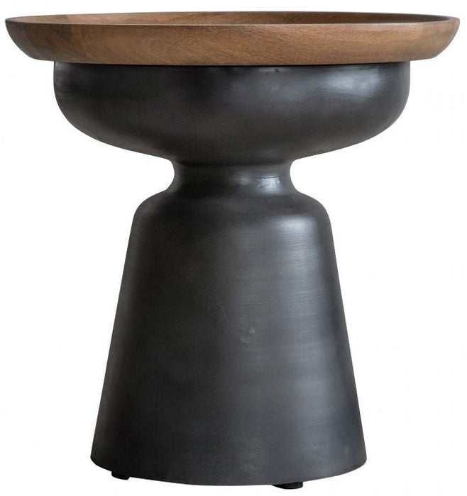 Swansea Mango Wood and Metal Side Table