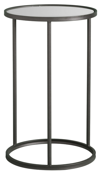 Riding Glass and Metal Side Table
