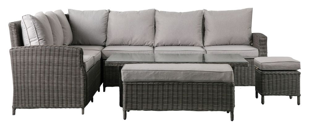 Sovera Rectangle Dining Set Rising Table Grey