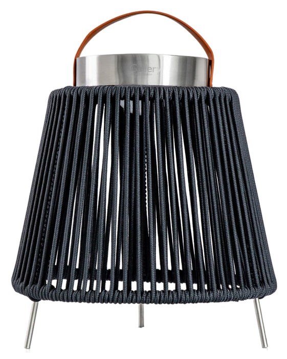 Firenze Charcoal Small LED Solar Lantern
