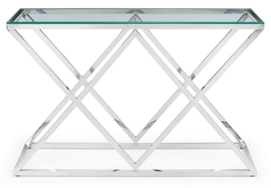 Biarritz Chrome Console Table