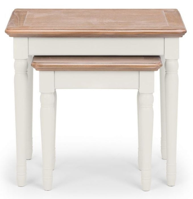 Provence Grey Lacquer Nest of 2 Tables