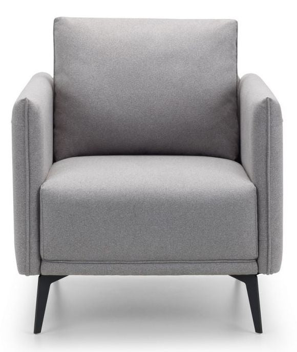 Rohe Platinum Wool Effect Fabric Armchair