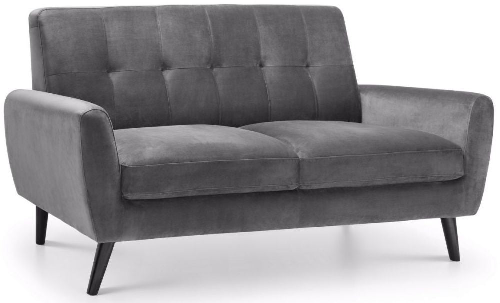 Monza Grey Fabric 2 Seater Sofa