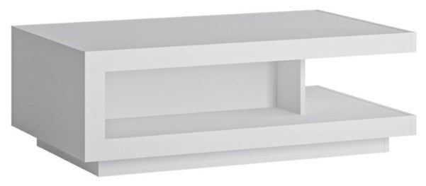Lyon Designer Coffee Table in White and High Gloss
