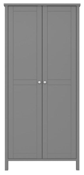 Tromso Grey 2 Door Wardrobe