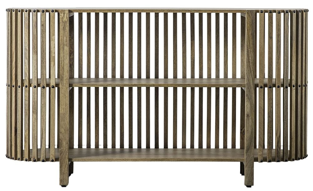 Voss Natural Mango Wood Console Table