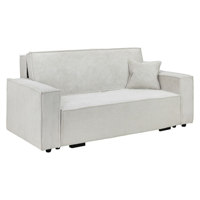 Cassia Beige 3 Seater Sofabed with Storage