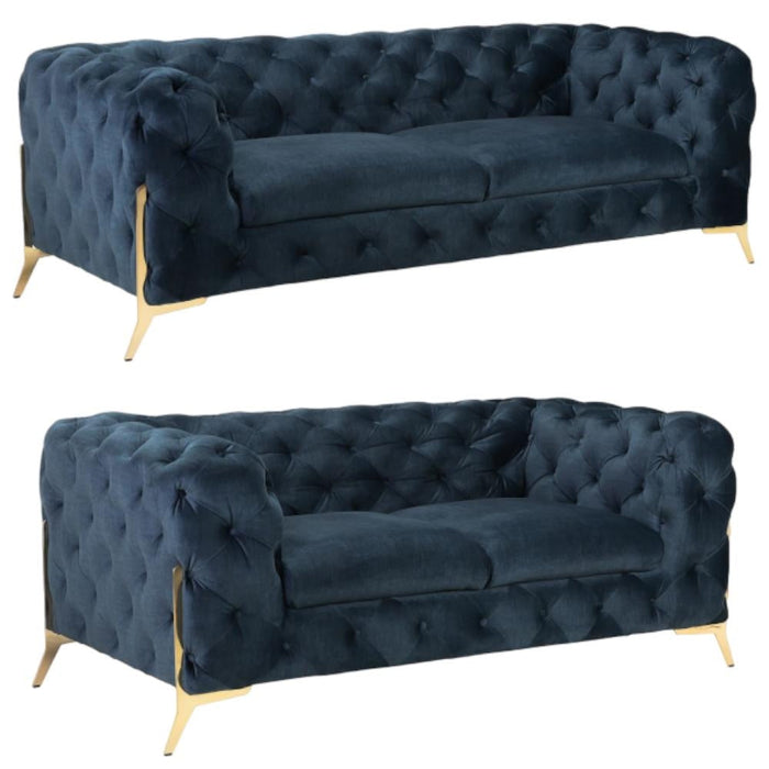 Chelsea Chesterfield Deep Ocean 3+2 Seater Sofa