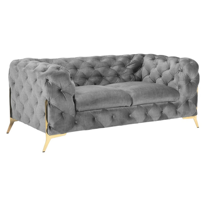 Chelsea Chesterfield Grey 2 Seater Sofa