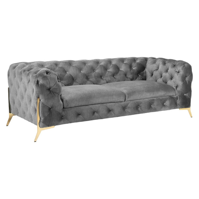 Chelsea Chesterfield Grey 3 Seater Sofa