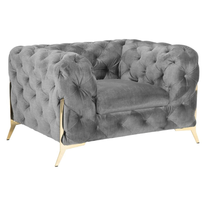 Chelsea Chesterfield Grey Armchair
