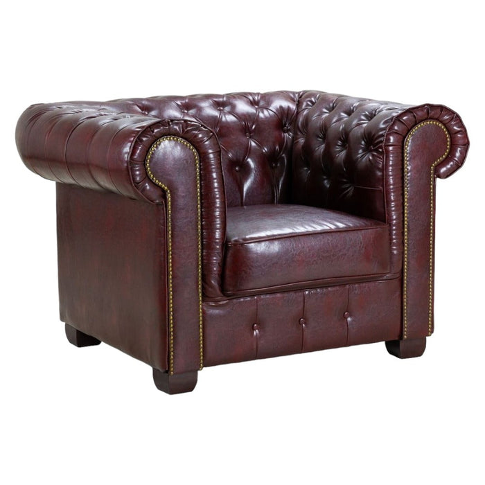 Chesterfield Oxblood Red Armchair