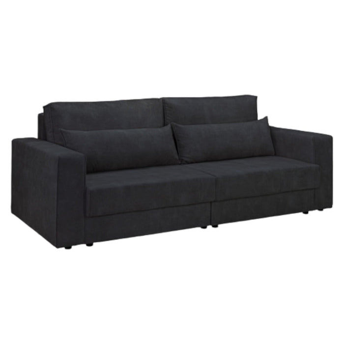 Clover Black 4 Seater Sofabed with Storage