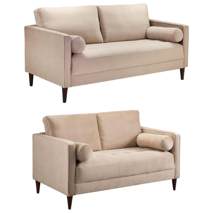 Harper Plush Beige 3+2 Seater Sofa