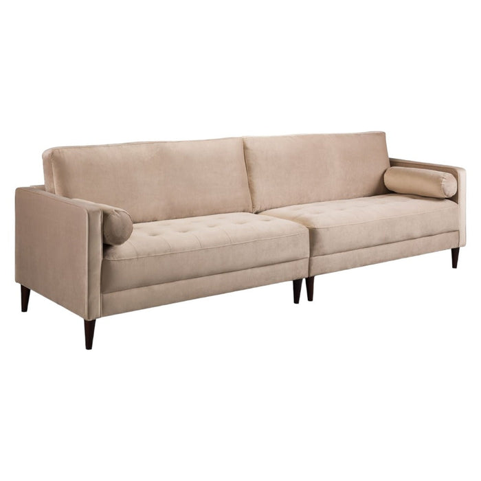 Harper Plush Beige 4 Seater Sofa