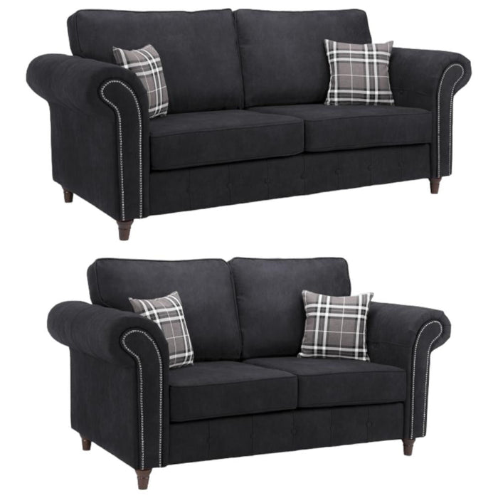 Oakland Charcoal 3+2 Seater Sofa