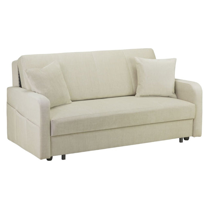 Penelope Beige 3 Seater Sofabed with Storage