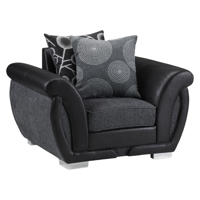 Shannon Black and Grey Armchair