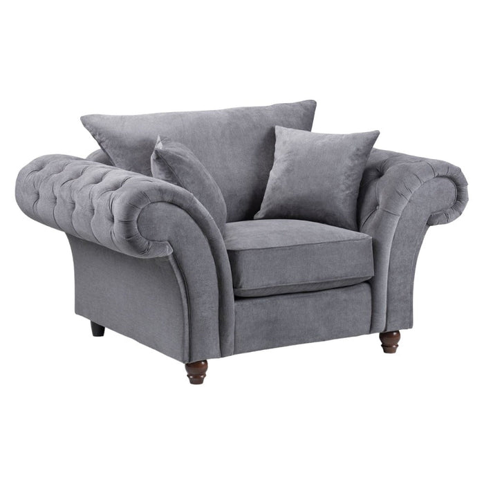 Windsor Fullback Grey Armchair