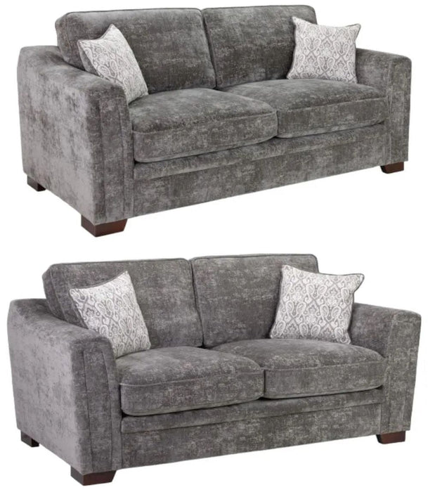Astrid Grey 3+2 Seater Sofa