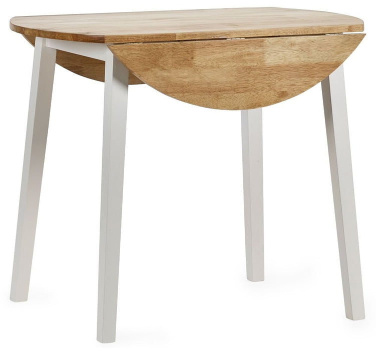 Linwood White Painted 2 Seater Drop Leaf Extending Dining Table