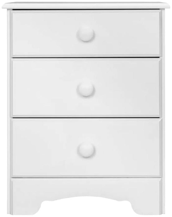 Nordic 3 Drawer Bedside Table
