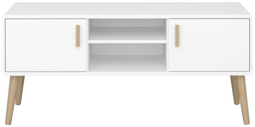 Pavona Pure White 2 Door TV Table