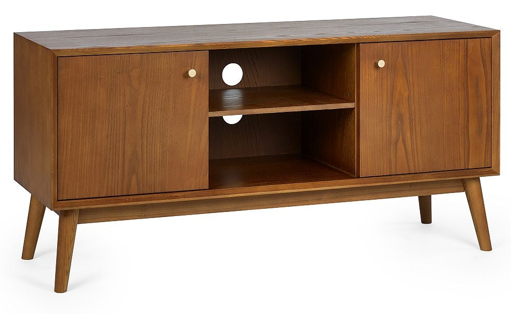 Lowry Cherry Wood 2 Door Media Unit