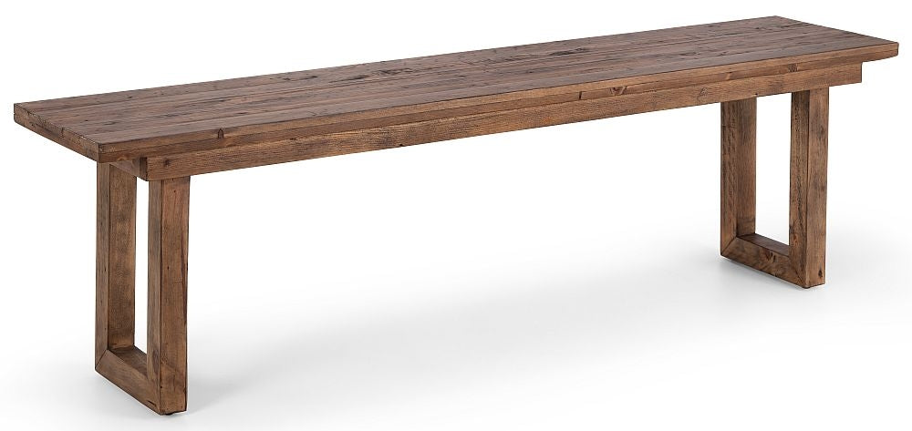 Woburn Brown Reclaimed Pine Dining Bench