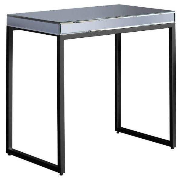 Pedley Glass and Black Side Table