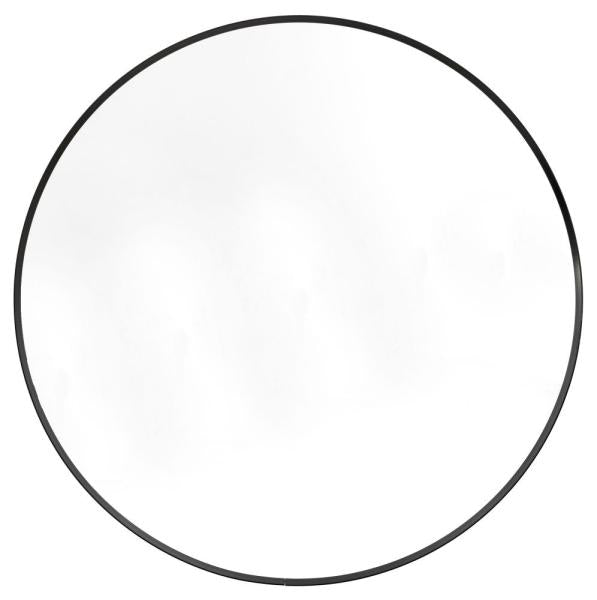 Large Round Wall Mirror - 80cm x 80cm - Comes in Black and Gold Options