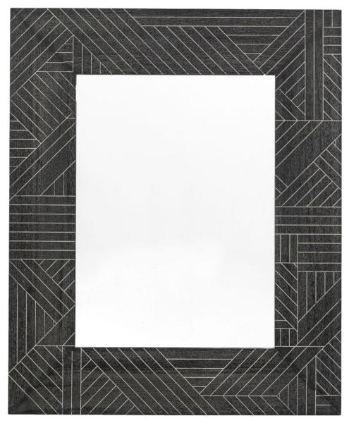Kakuda Black Rectangular Wall Mirror - 90cm x 110cm
